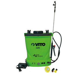 Pulvérisateur Electrique à batterie LITHIUM VITO 12V- 6AH Pression 6 bars Cuve 16 Litres Autonomie 4h chargeur inclus